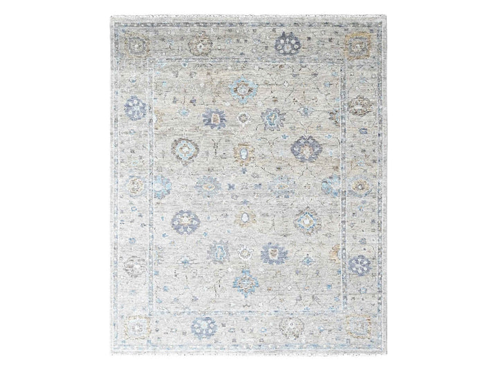 8'11" x 12'0" New Hand Knotted Brown Wool Rectangle Oriental Rug - MOA10210244