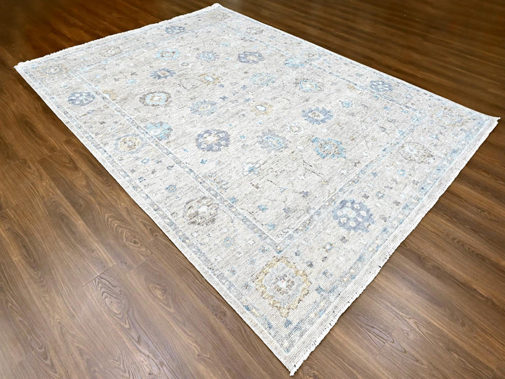 8'11" x 12'0" New Hand Knotted Brown Wool Rectangle Oriental Rug - MOA10210244