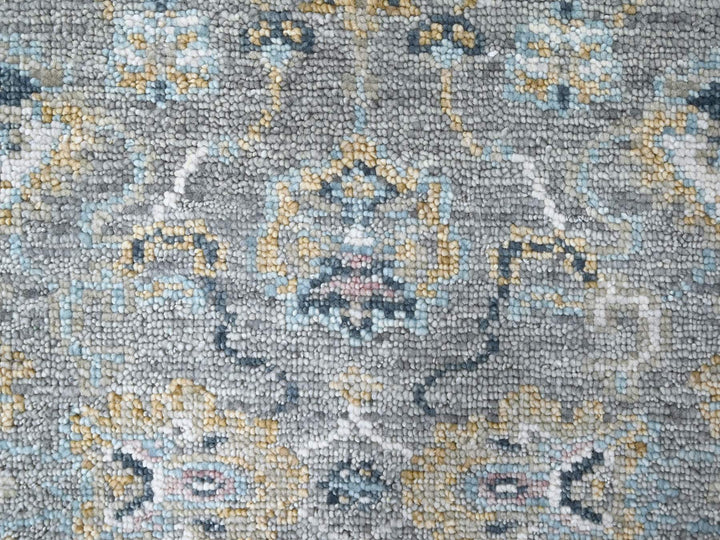 2'7" x 8'5" New Hand Knotted Grey Wool Runner Oriental Rug - MOA10210247
