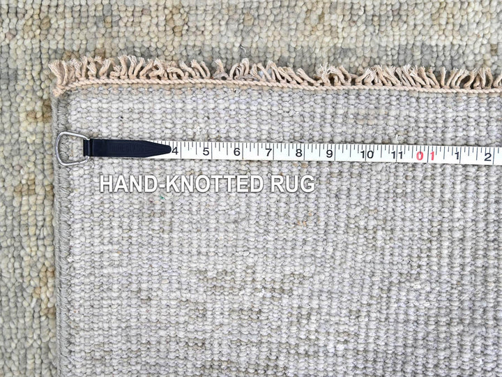 2'6" x 8'6" New Hand Knotted Grey Wool Runner Oriental Rug - MOA10210251