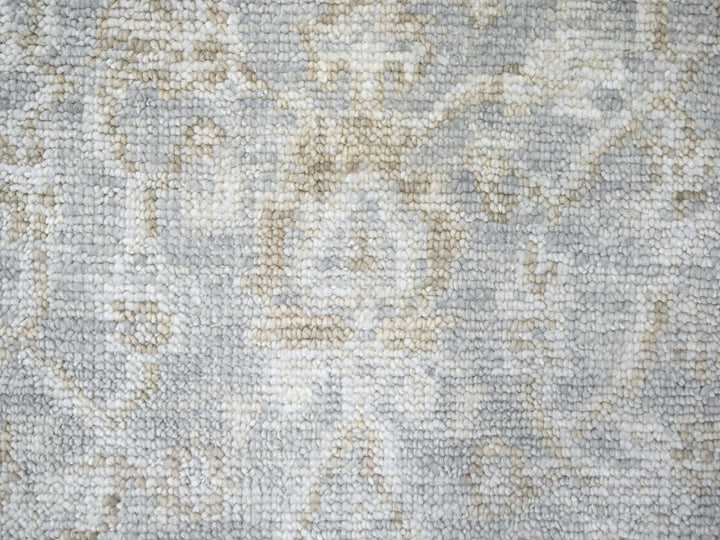 2'6" x 8'6" New Hand Knotted Grey Wool Runner Oriental Rug - MOA10210255