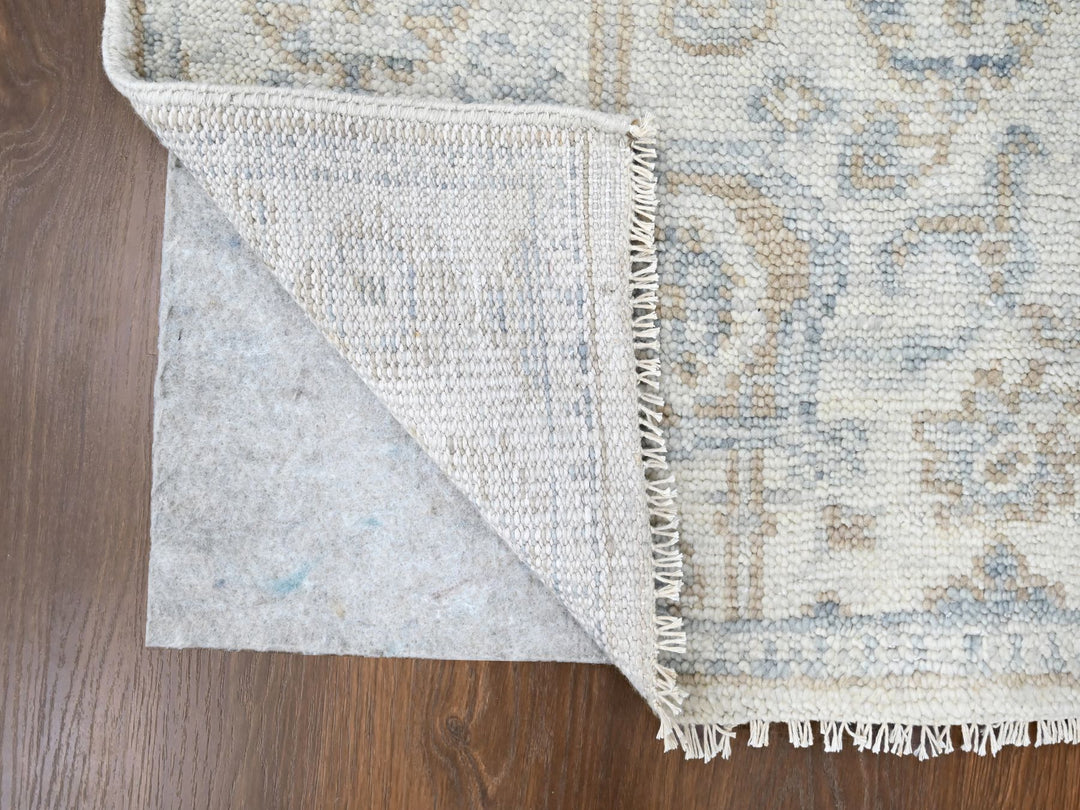 2'4" x 8'8" New Hand Knotted Grey Wool Runner Oriental Rug - MOA10210264