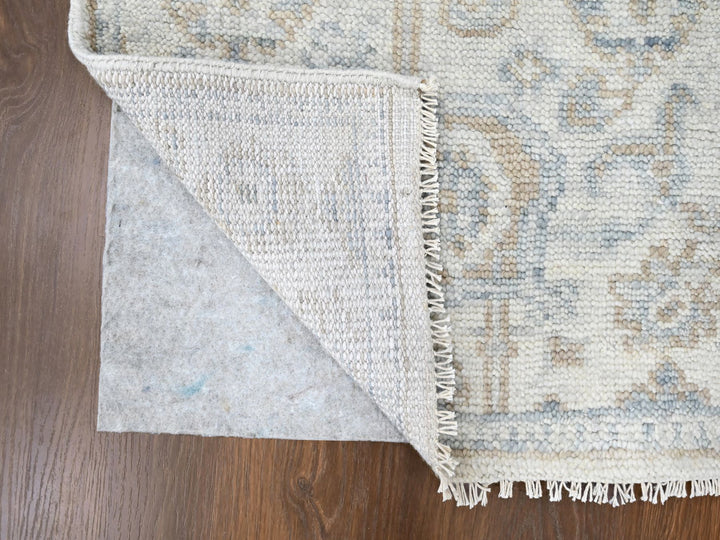 2'4" x 8'8" New Hand Knotted Grey Wool Runner Oriental Rug - MOA10210264