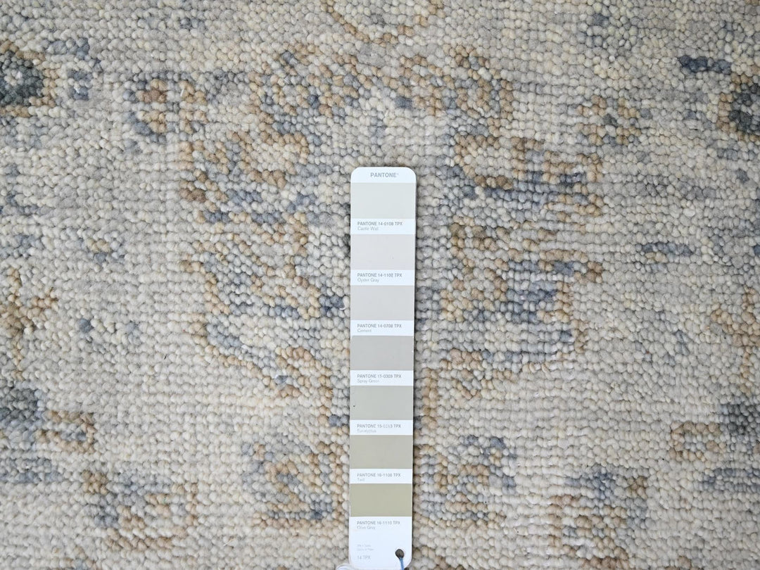 2'4" x 8'8" New Hand Knotted Grey Wool Runner Oriental Rug - MOA10210264
