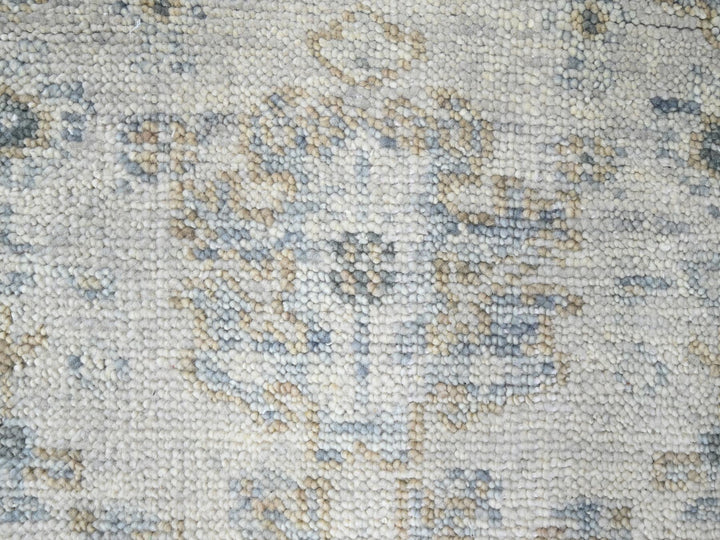 2'4" x 8'8" New Hand Knotted Grey Wool Runner Oriental Rug - MOA10210264