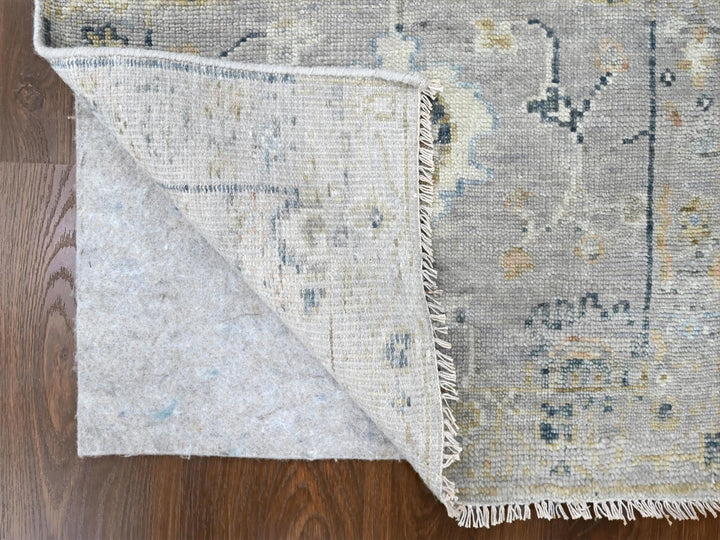 2'5" x 8'5" New Hand Knotted Grey Wool Runner Oriental Rug - MOA10210275