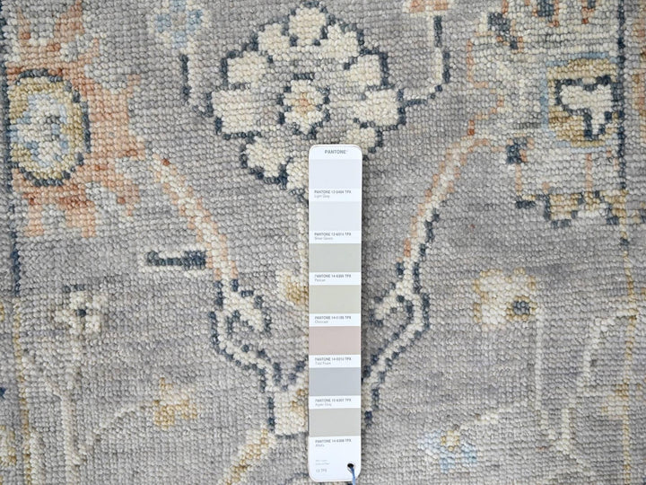 2'5" x 8'5" New Hand Knotted Grey Wool Runner Oriental Rug - MOA10210275