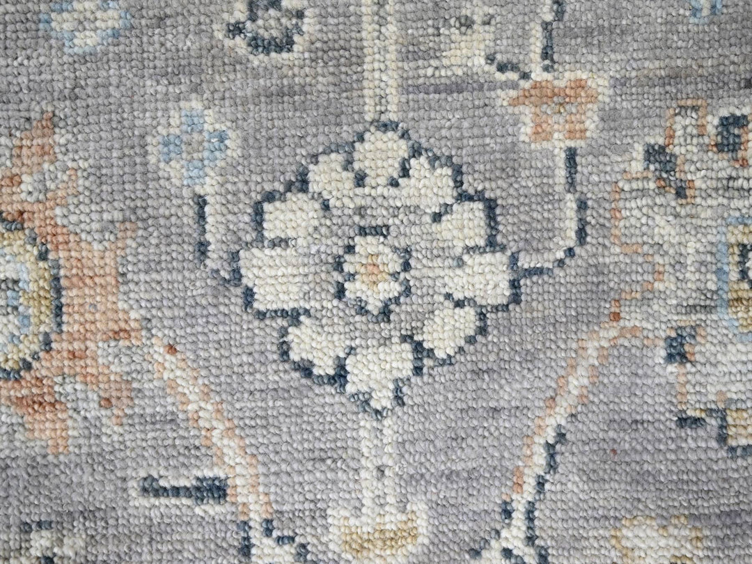 2'5" x 8'5" New Hand Knotted Grey Wool Runner Oriental Rug - MOA10210275