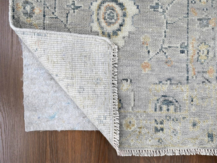2'3" x 11'2" New Hand Knotted Grey Wool Runner Oriental Rug - MOA10210277