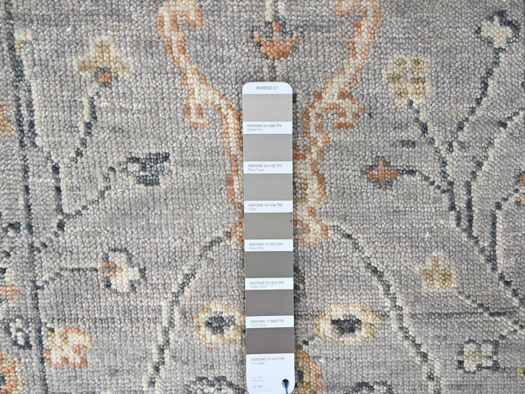 2'3" x 11'2" New Hand Knotted Grey Wool Runner Oriental Rug - MOA10210277