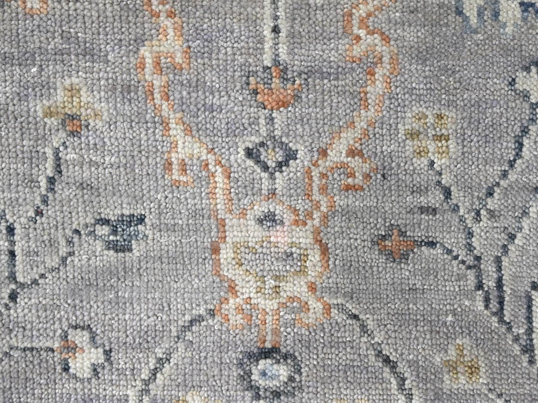 2'3" x 11'2" New Hand Knotted Grey Wool Runner Oriental Rug - MOA10210277