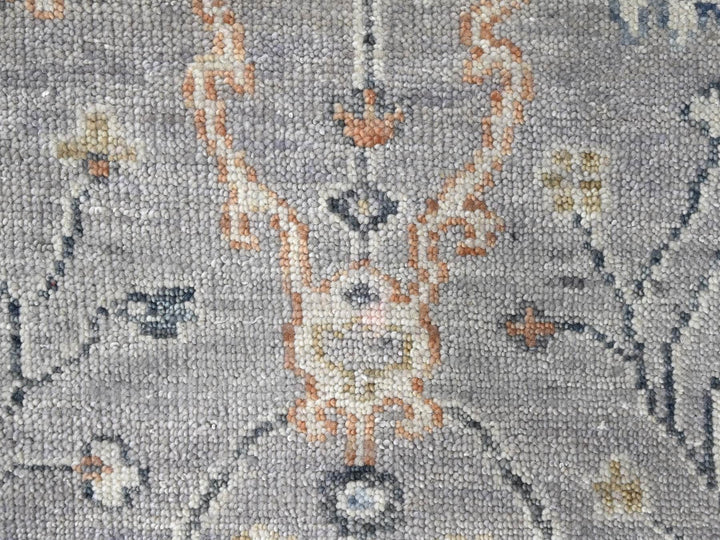 2'3" x 11'2" New Hand Knotted Grey Wool Runner Oriental Rug - MOA10210277