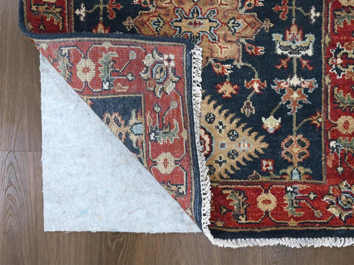 2'7" x 5'11" New Hand Knotted Blue Wool Runner Oriental Rug - MOA10210301