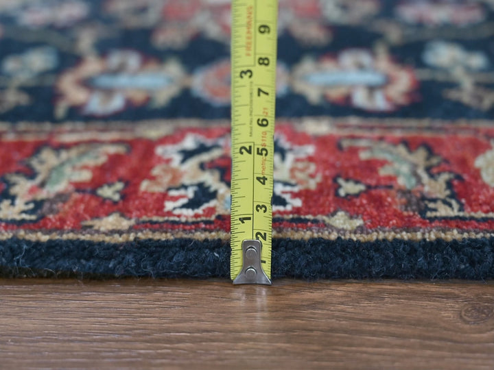 2'7" x 5'11" New Hand Knotted Blue Wool Runner Oriental Rug - MOA10210301
