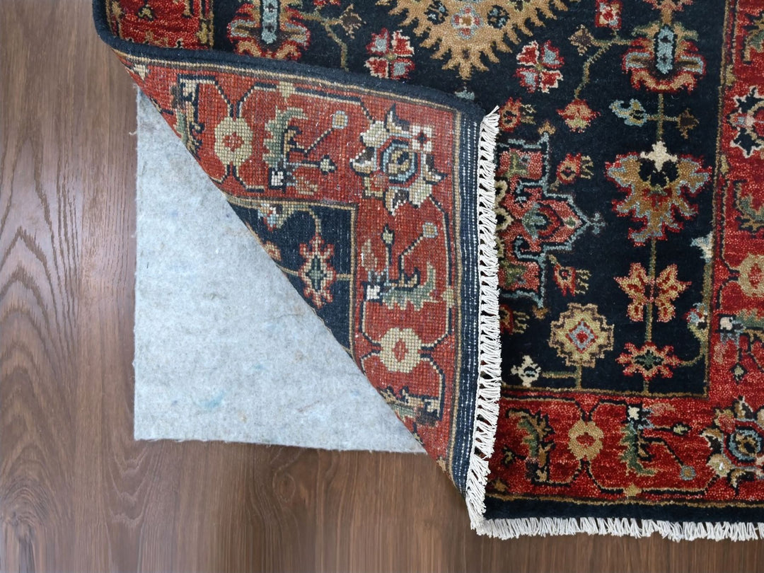 2'9" x 8'0" New Hand Knotted Blue Wool Runner Oriental Rug - MOA10210302