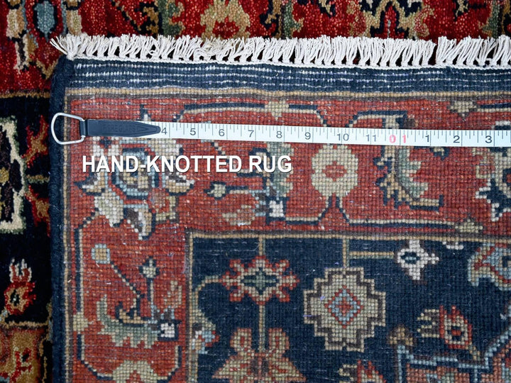 2'9" x 8'0" New Hand Knotted Blue Wool Runner Oriental Rug - MOA10210302