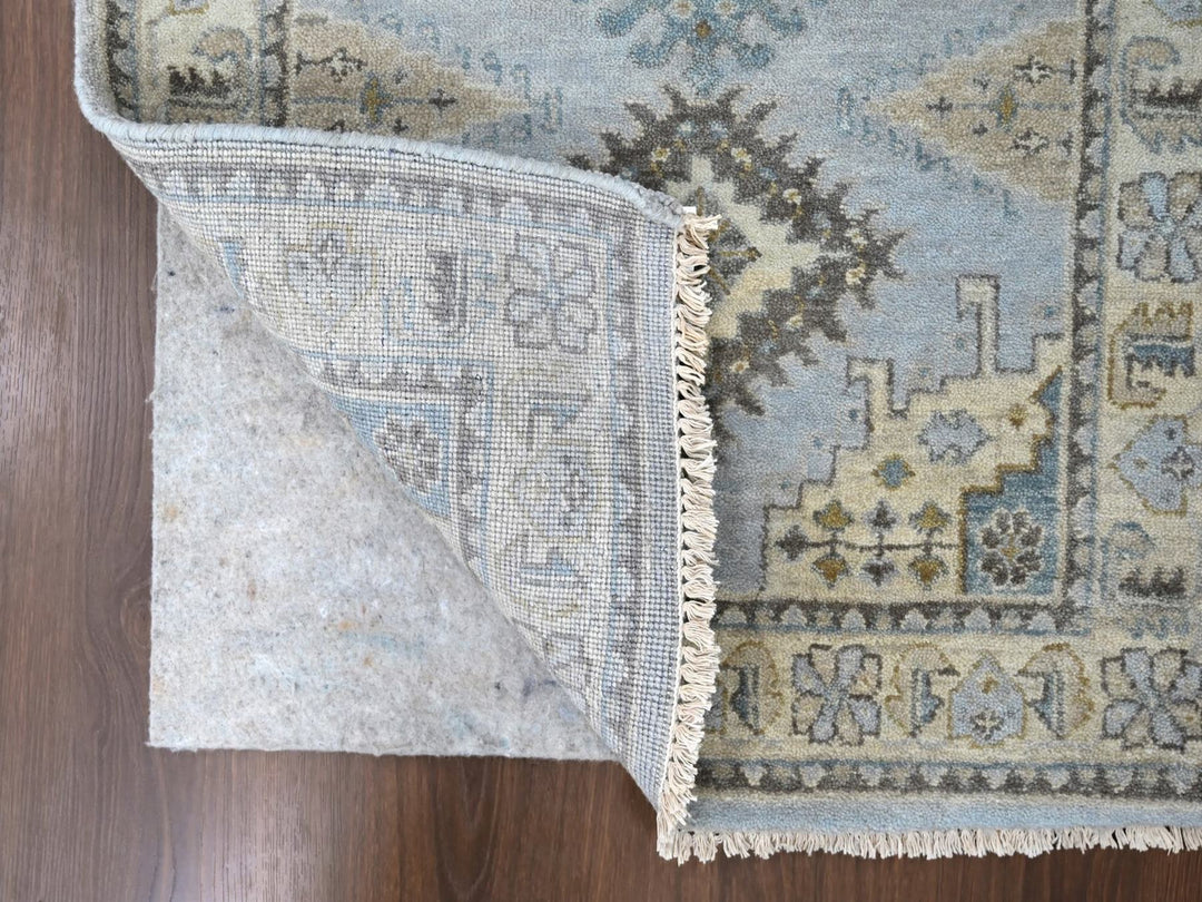 2'7" x 7'10" New Hand Knotted Grey Wool Runner Oriental Rug - MOA10210321
