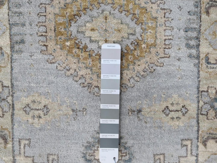2'0" x 3'0" New Hand Knotted Grey Wool Rectangle Oriental Rug - MOA10210324