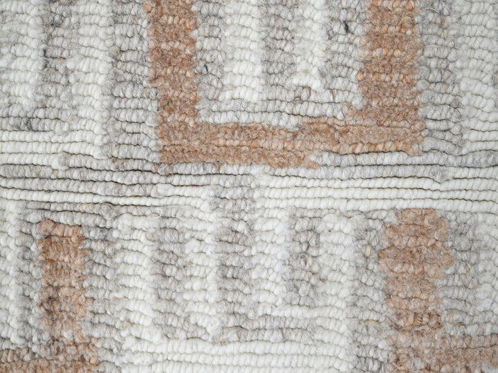 2'1" x 3'0" New Hand Knotted Ivory Wool Rectangle Oriental Rug - MOA10210330