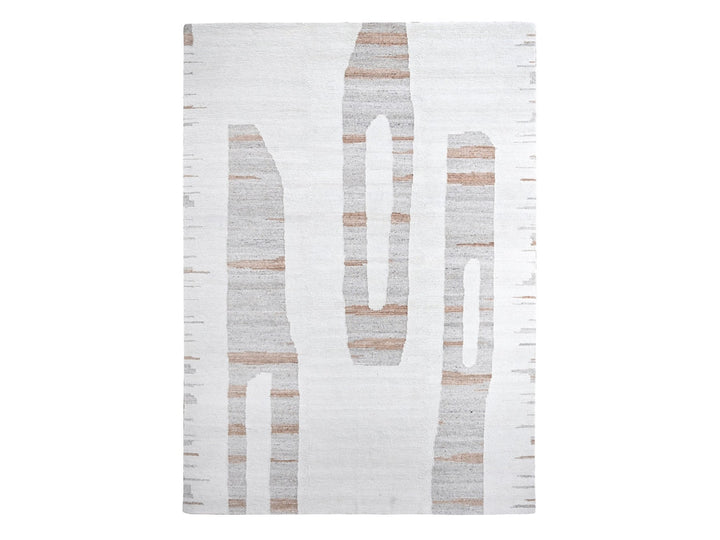 10'0" x 14'2" New Hand Knotted Ivory Wool Rectangle Oriental Rug - MOA10210339