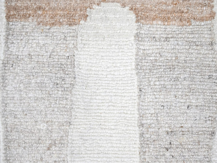10'0" x 14'2" New Hand Knotted Ivory Wool Rectangle Oriental Rug - MOA10210339