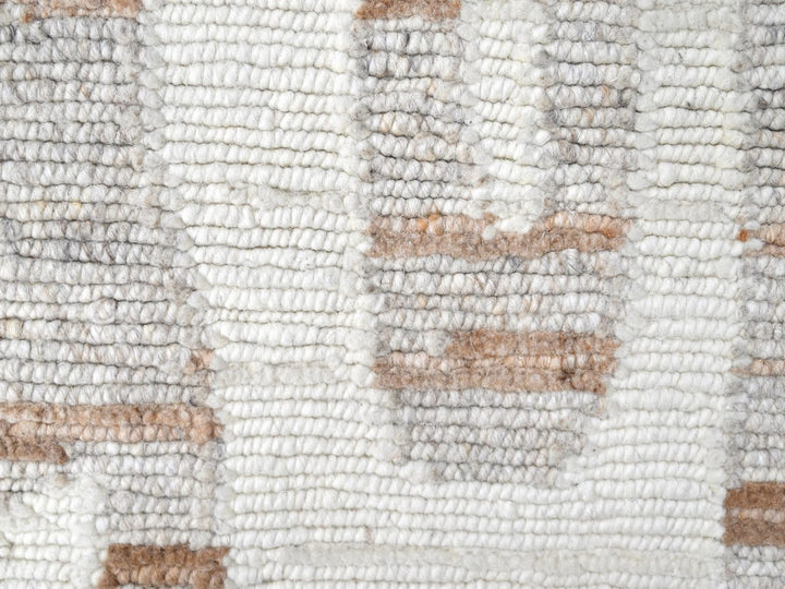 2'2" x 3'0" New Hand Knotted Ivory Wool Rectangle Oriental Rug - MOA10210340