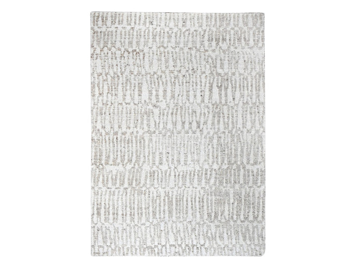 10'0" x 13'10" New Hand Knotted Ivory Wool Rectangle Oriental Rug - MOA10210349