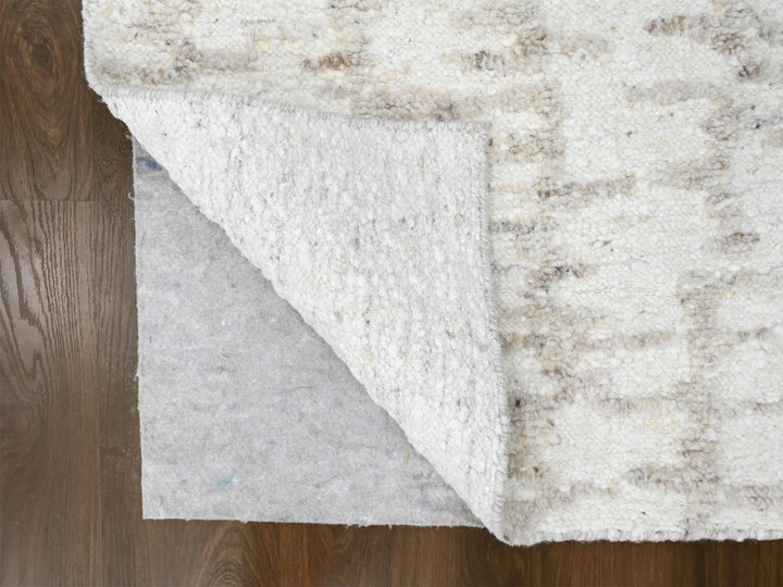 2'6" x 8'0" New Hand Knotted Ivory Wool Runner Oriental Rug - MOA10210357