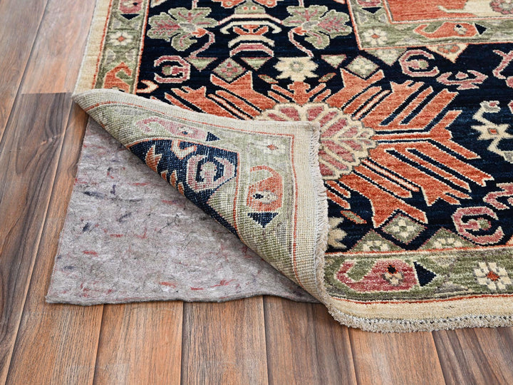 8'10" x 11'11" New Hand Knotted Ivory Wool Rectangle Oriental Rug - MOA1021035