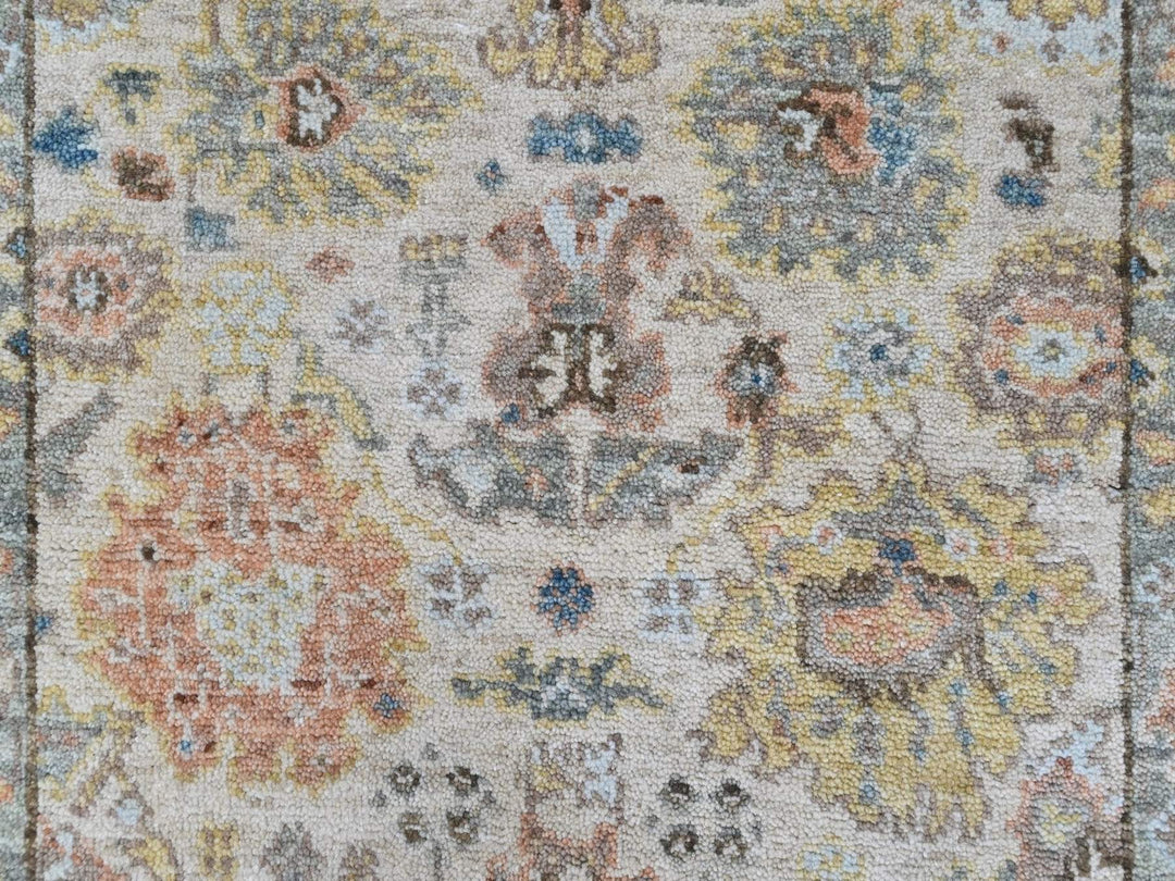 2'0" x 3'0" New Hand Knotted Beige Wool Rectangle Oriental Rug - MOA10210363