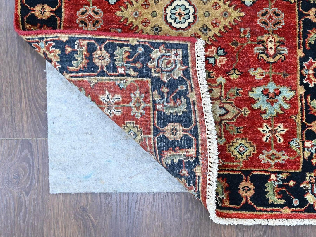 2'7" x 8'1" New Hand Knotted Red Wool Runner Oriental Rug - MOA10210365