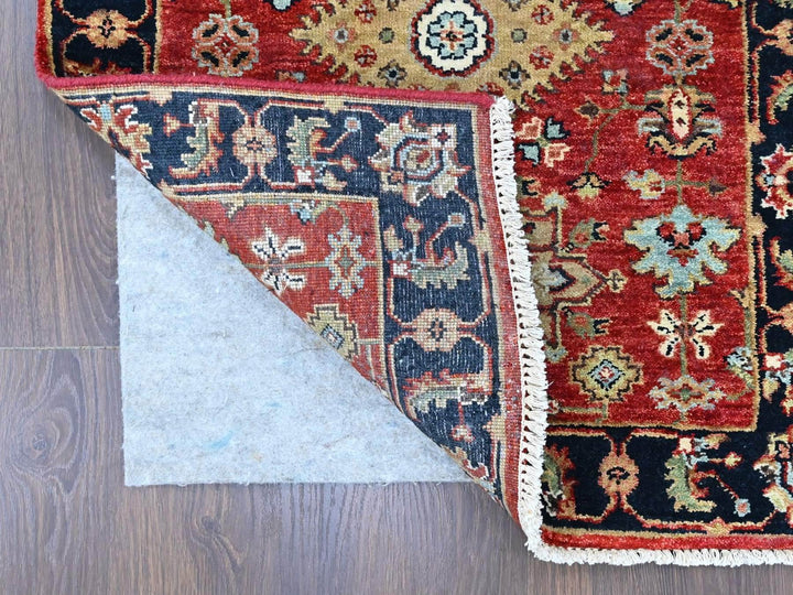 2'7" x 8'1" New Hand Knotted Red Wool Runner Oriental Rug - MOA10210365