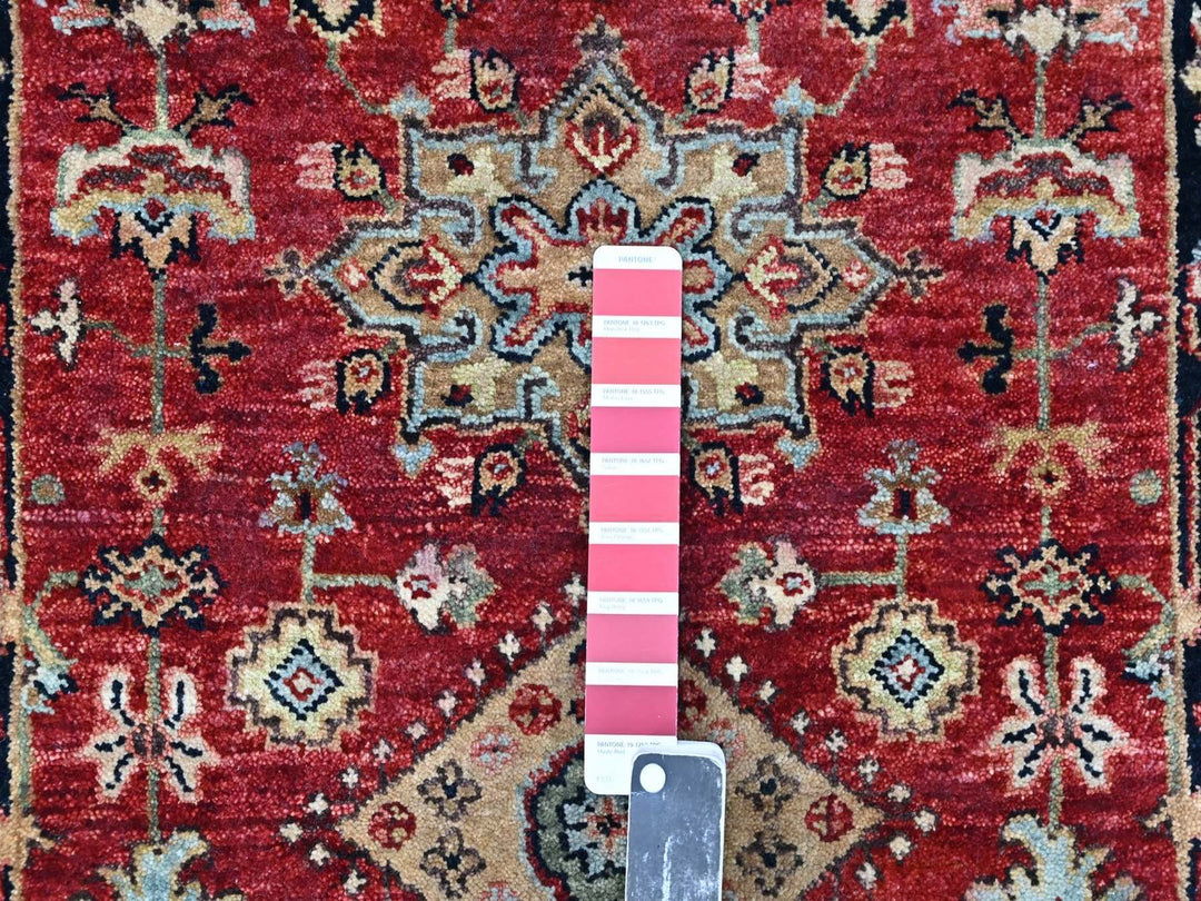 2'7" x 8'1" New Hand Knotted Red Wool Runner Oriental Rug - MOA10210365