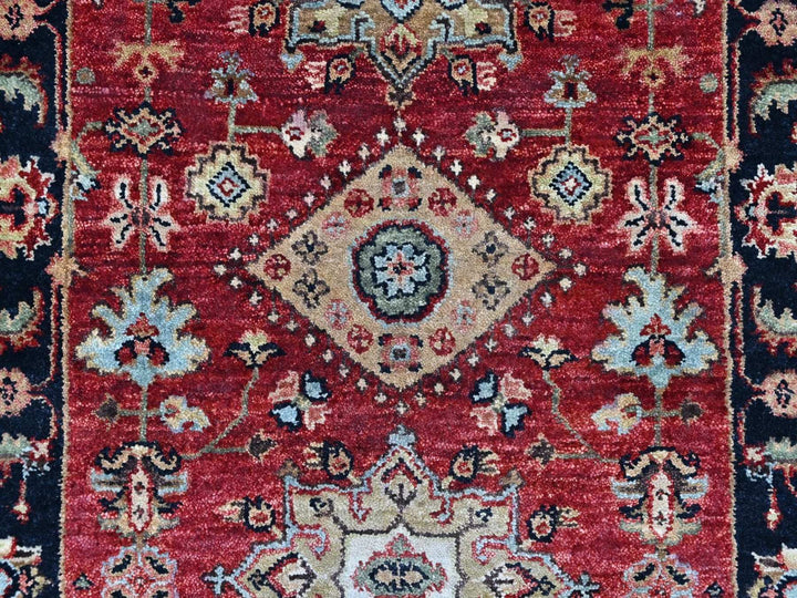 2'7" x 8'1" New Hand Knotted Red Wool Runner Oriental Rug - MOA10210365