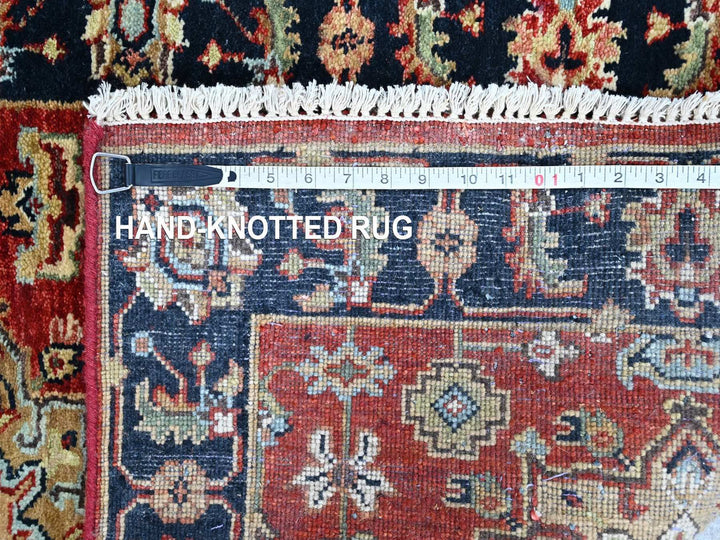 2'7" x 8'1" New Hand Knotted Red Wool Runner Oriental Rug - MOA10210365