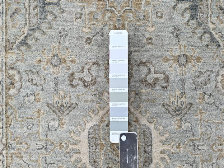 2'5" x 8'1" New Hand Knotted Green Wool Runner Oriental Rug - MOA10210367