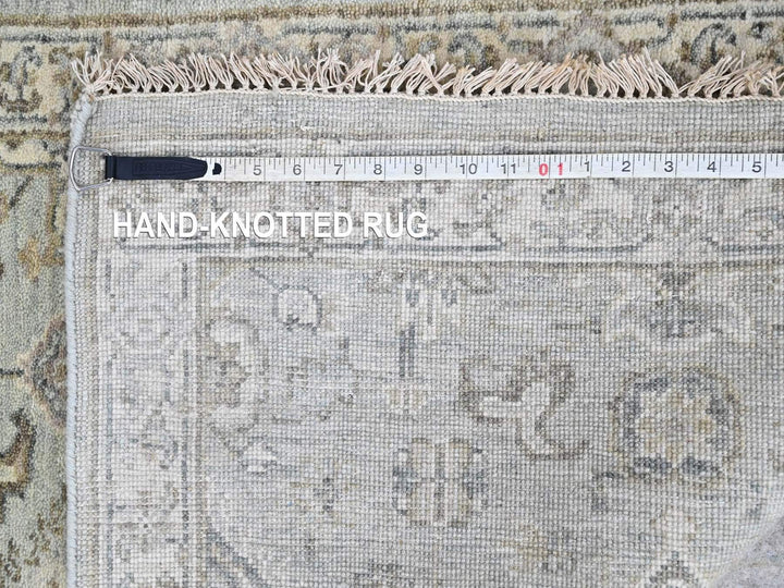 2'5" x 8'1" New Hand Knotted Green Wool Runner Oriental Rug - MOA10210367