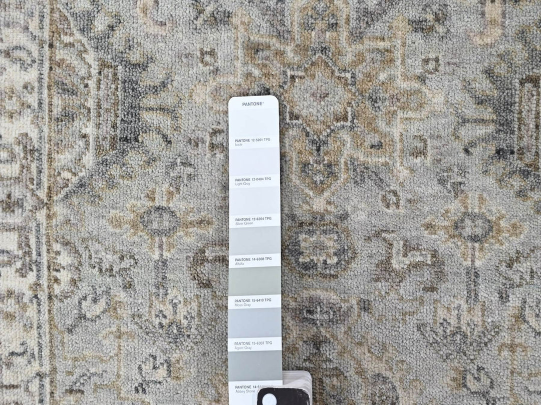 2'0" x 2'11" New Hand Knotted Green Wool Rectangle Oriental Rug - MOA10210386