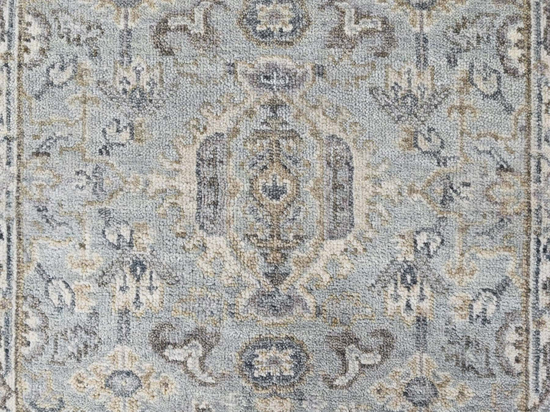 2'0" x 2'11" New Hand Knotted Green Wool Rectangle Oriental Rug - MOA10210386