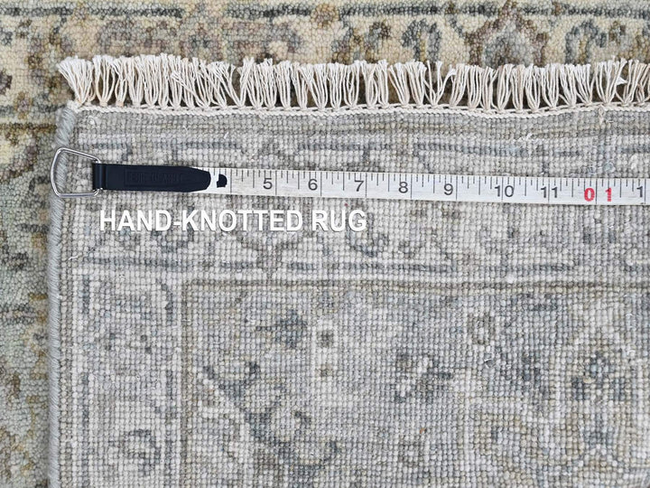 2'0" x 2'11" New Hand Knotted Green Wool Rectangle Oriental Rug - MOA10210386