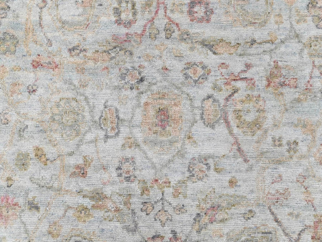 4'0" x 6'0" New Hand Knotted Grey Wool Rectangle Oriental Rug - MOA10210390