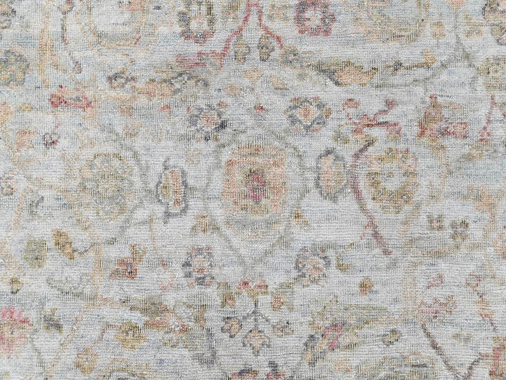 4'0" x 6'0" New Hand Knotted Grey Wool Rectangle Oriental Rug - MOA10210390