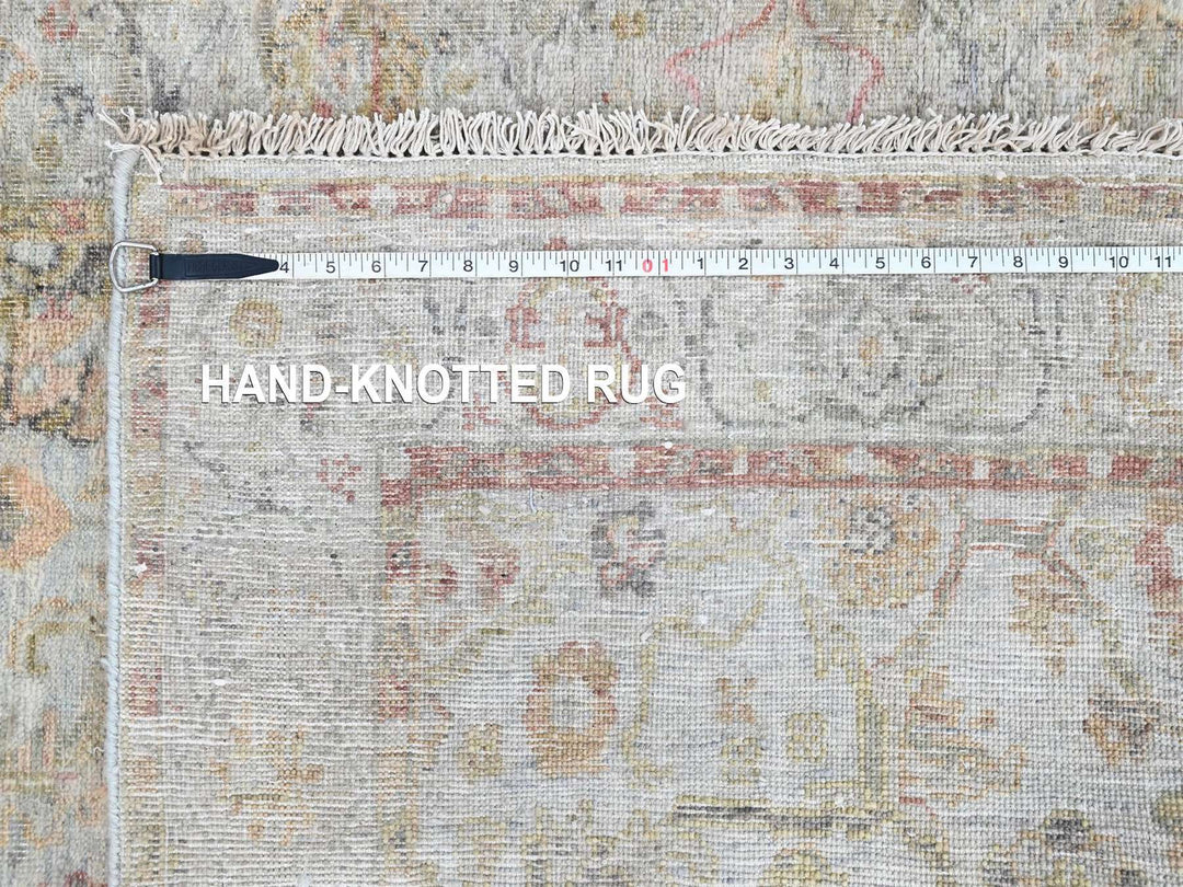 4'0" x 6'0" New Hand Knotted Grey Wool Rectangle Oriental Rug - MOA10210390