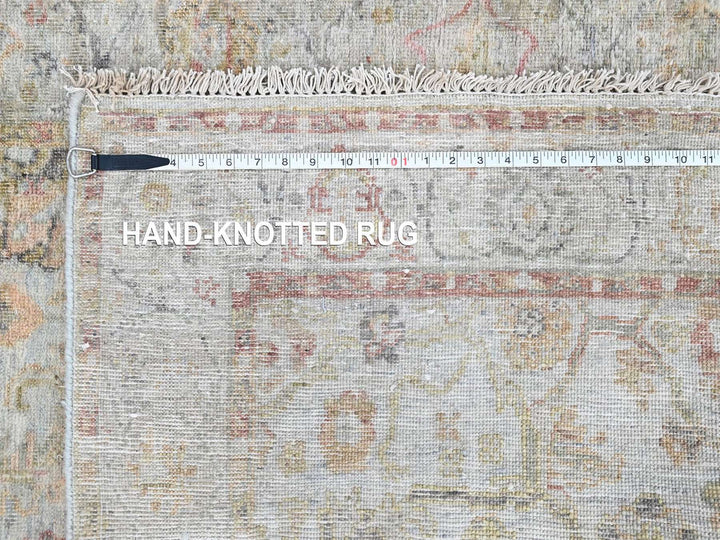 4'0" x 6'0" New Hand Knotted Grey Wool Rectangle Oriental Rug - MOA10210390