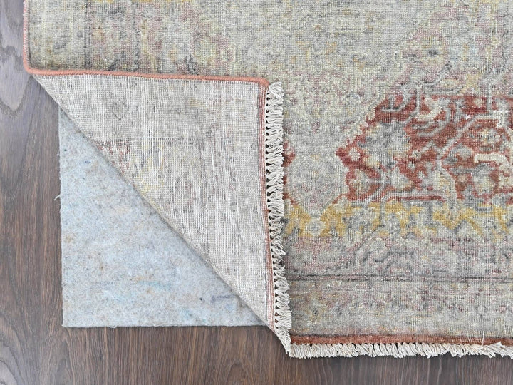 3'0" x 4'11" New Hand Knotted Ivory Wool Rectangle Oriental Rug - MOA10210391