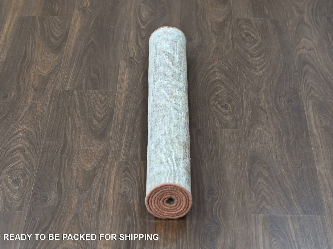 3'0" x 4'11" New Hand Knotted Ivory Wool Rectangle Oriental Rug - MOA10210391