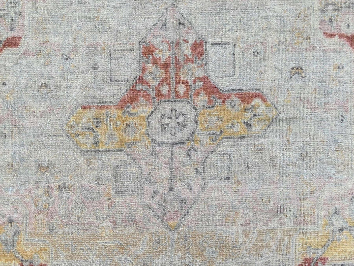 3'10" x 6'0" New Hand Knotted Ivory Wool Rectangle Oriental Rug - MOA10210392