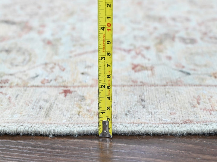 2'0" x 2'11" New Hand Knotted Grey Wool Rectangle Oriental Rug - MOA10210398