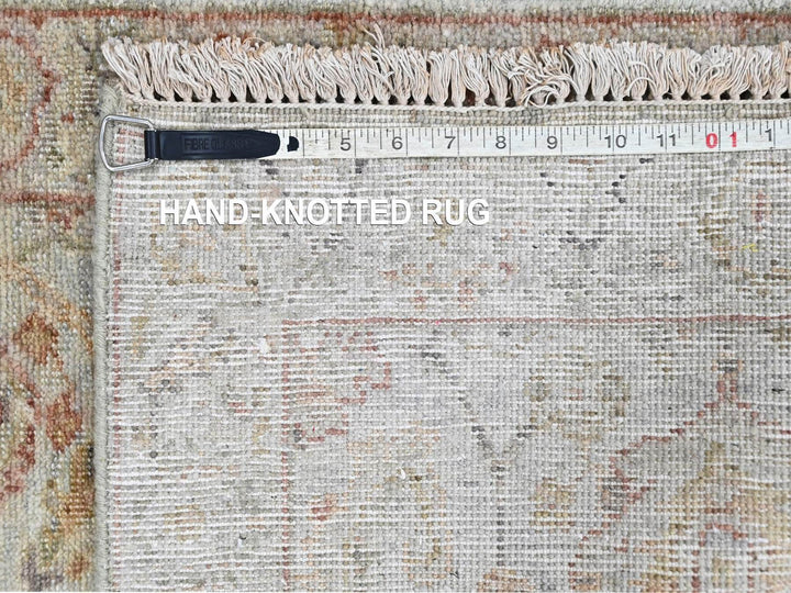 2'0" x 2'11" New Hand Knotted Grey Wool Rectangle Oriental Rug - MOA10210398