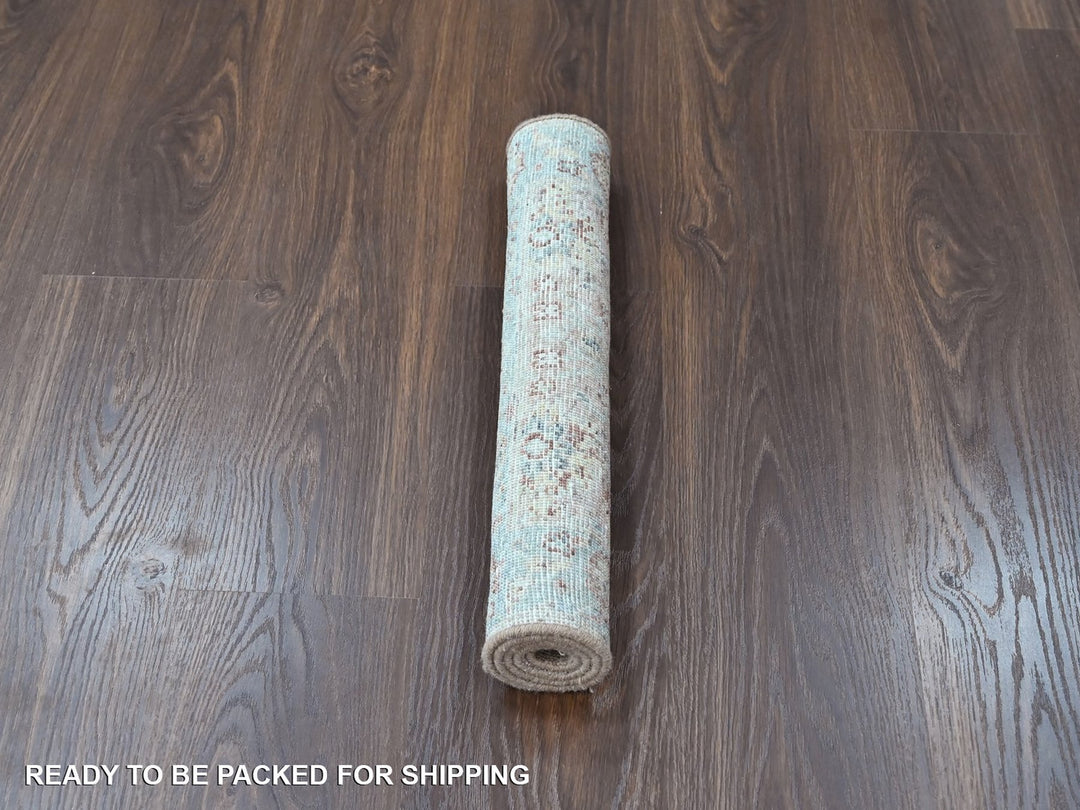 2'0" x 3'0" New Hand Knotted Pink Wool Rectangle Oriental Rug - MOA10210399